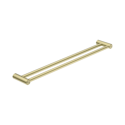 Nero Mecca Care 25mm Double Towel Grab Rail 900mm, Brushed Gold