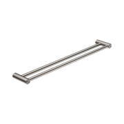 Nero Mecca Care 25mm Double Towel Grab Rail 900mm, Brushed Nickel
