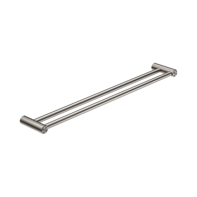 Nero Mecca Care 25mm Double Towel Grab Rail 900mm, Brushed Nickel