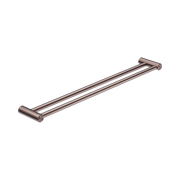 Nero Mecca Care 25mm Double Towel Grab Rail 900mm, Brushed Bronze