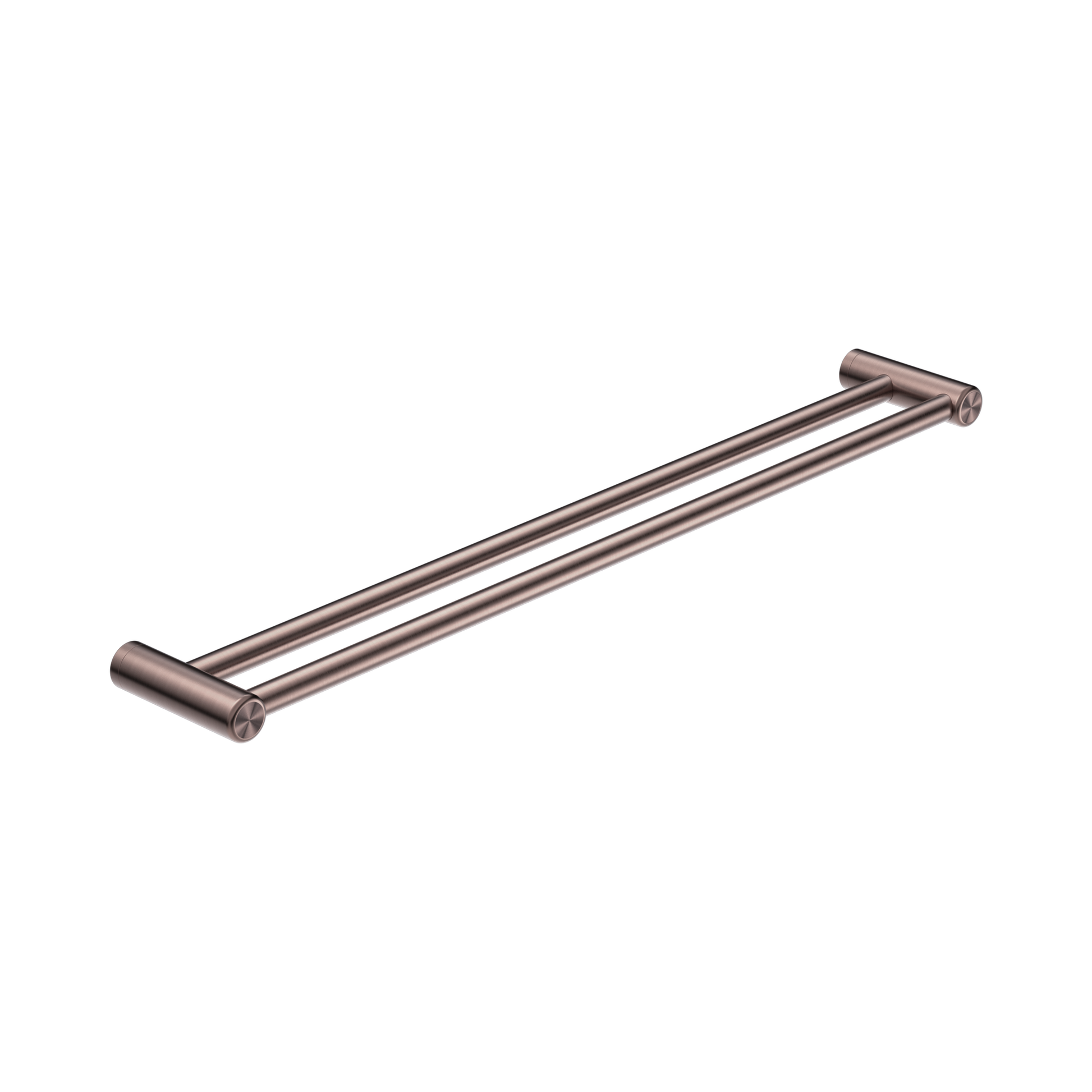 Nero Mecca Care 25mm Double Towel Grab Rail 900mm, Brushed Bronze