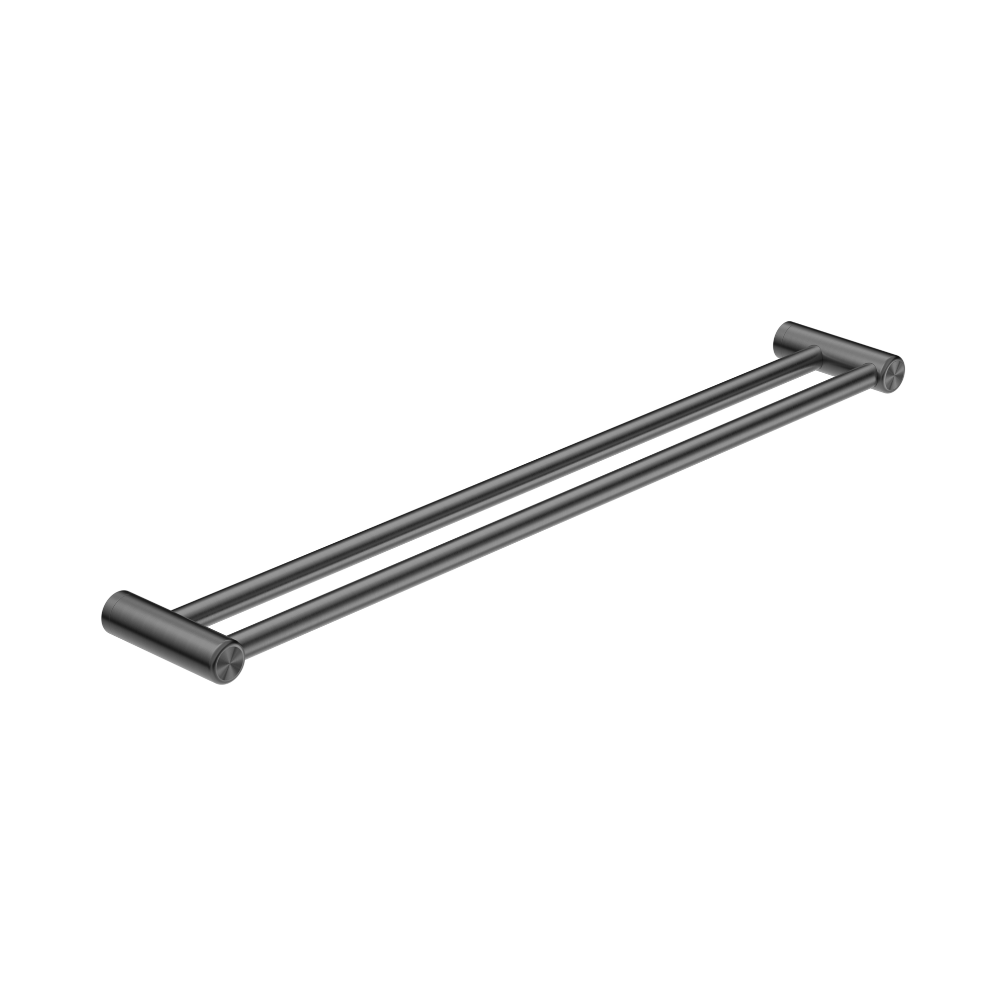 Nero Mecca Care 25mm Double Towel Grab Rail 900mm, Gun Metal