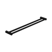 Nero Mecca Care 25mm Double Towel Grab Rail 900mm, Matte Black