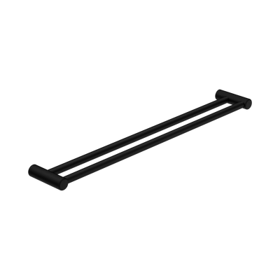 Nero Mecca Care 25mm Double Towel Grab Rail 900mm, Matte Black