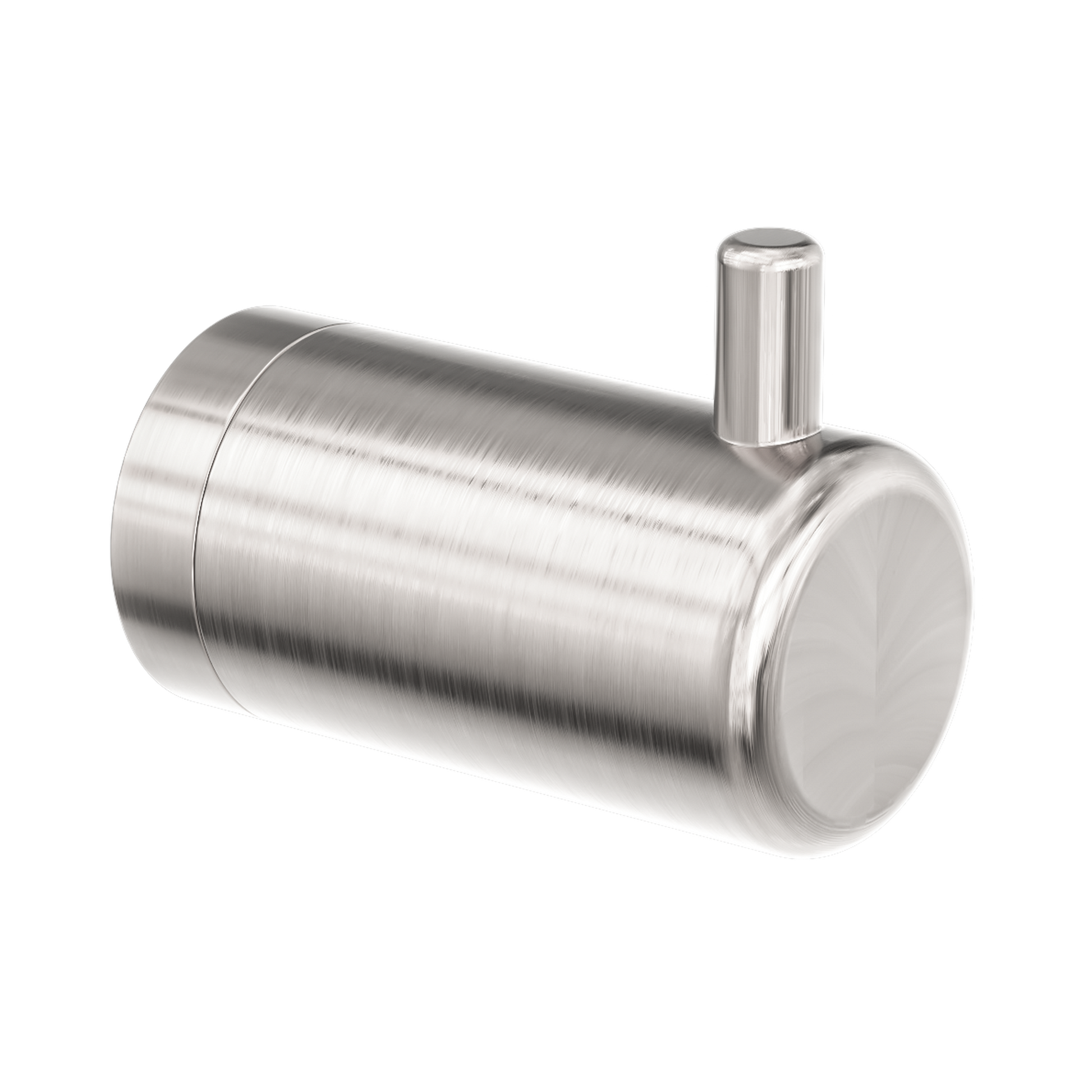Nero Mecca Care 25mm Wall Hook, Brushed Nickel