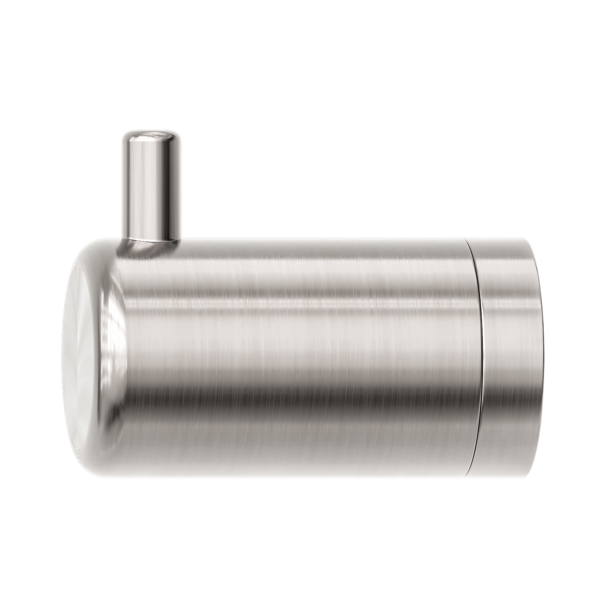 Nero Mecca Care 25mm Wall Hook, Brushed Nickel