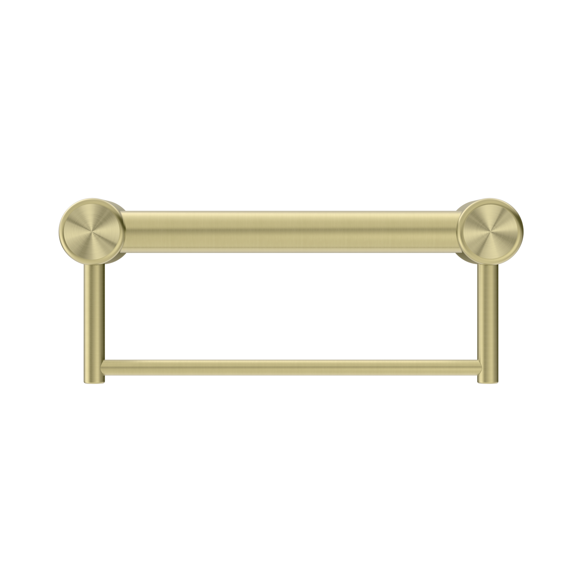 Nero Mecca Care 32mm Grab Rail With Towel Holder 300mm, Brushed Gold