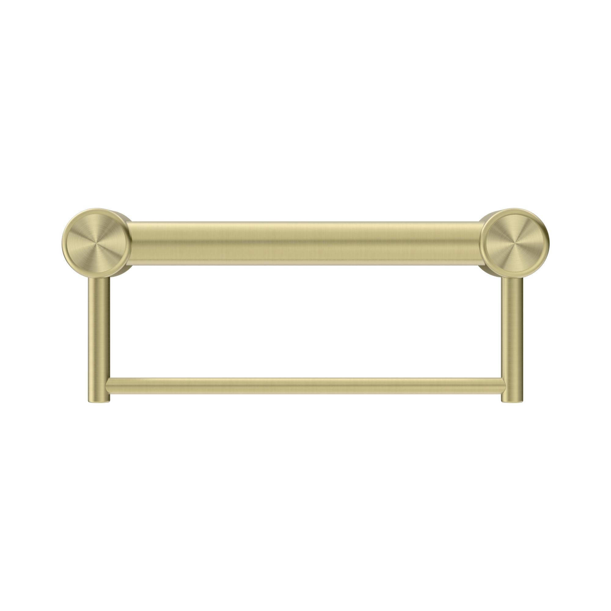 Nero Mecca Care 32mm Grab Rail With Towel Holder 300mm, Brushed Gold