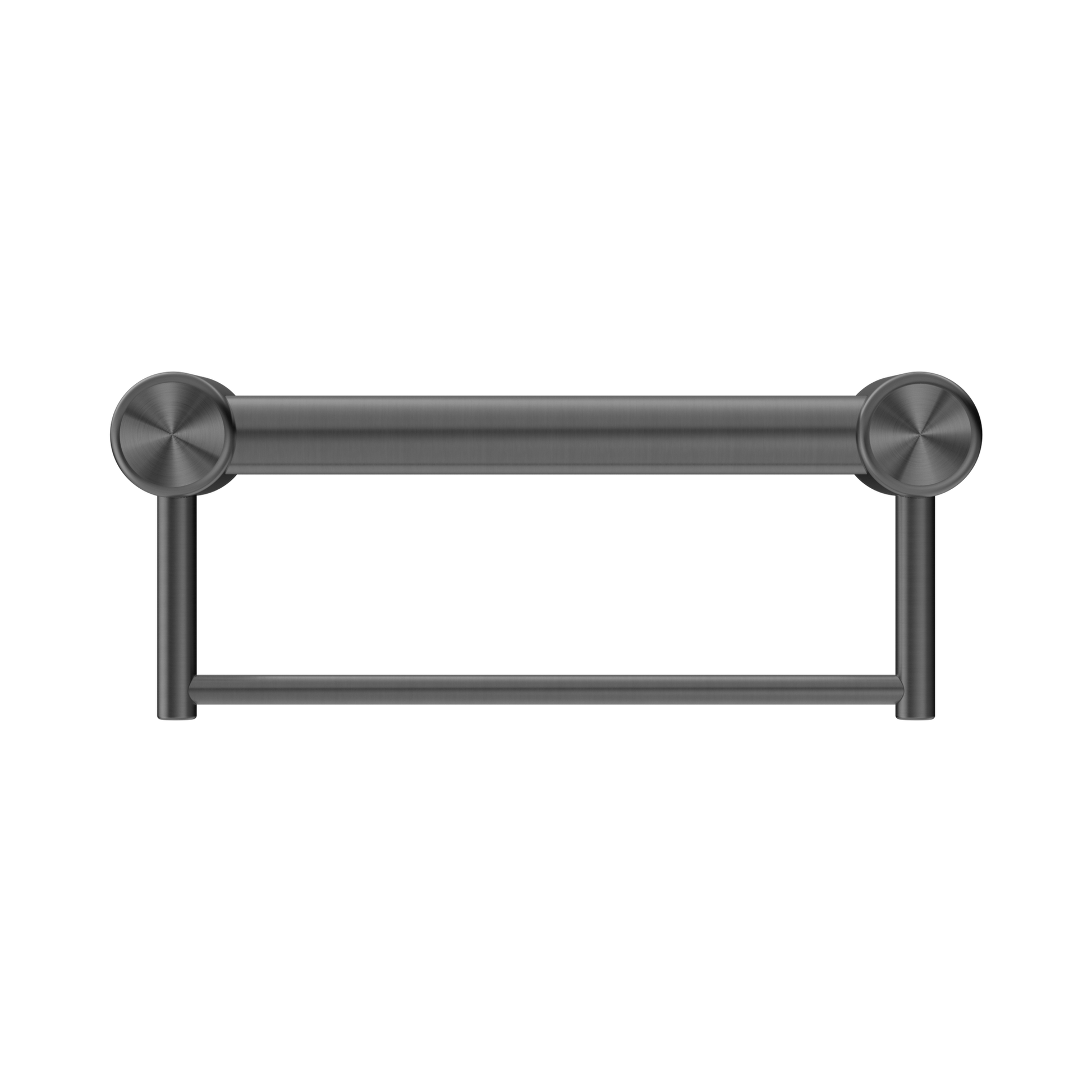 Nero Mecca Care 32mm Grab Rail With Towel Holder 300mm, Gun Metal