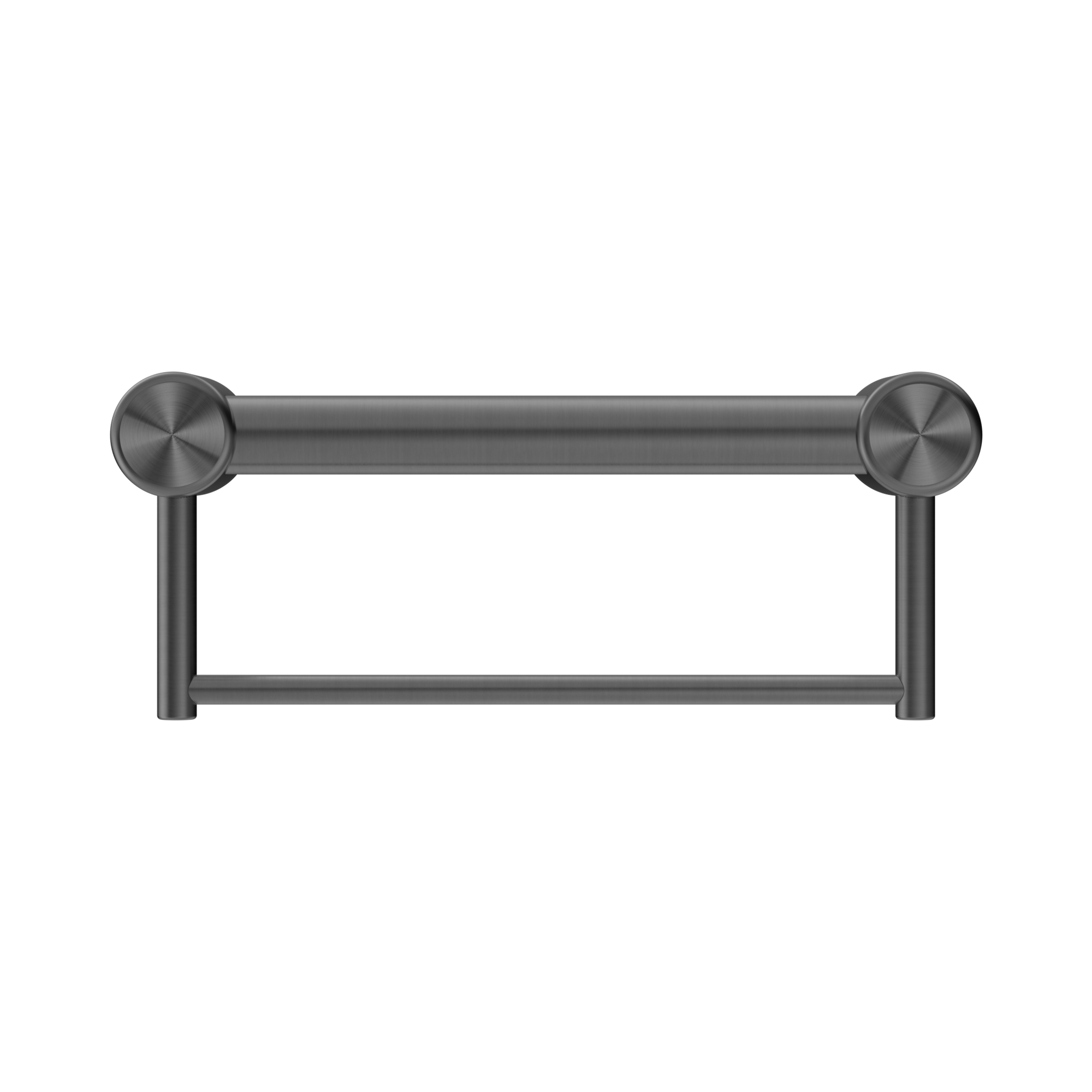 Nero Mecca Care 32mm Grab Rail With Towel Holder 300mm, Gun Metal
