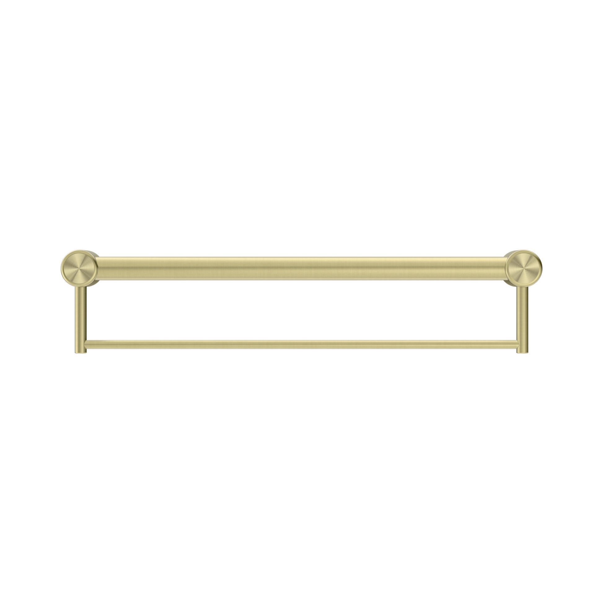 Nero Mecca Care 32mm Grab Rail With Towel Holder 600mm, Brushed Gold