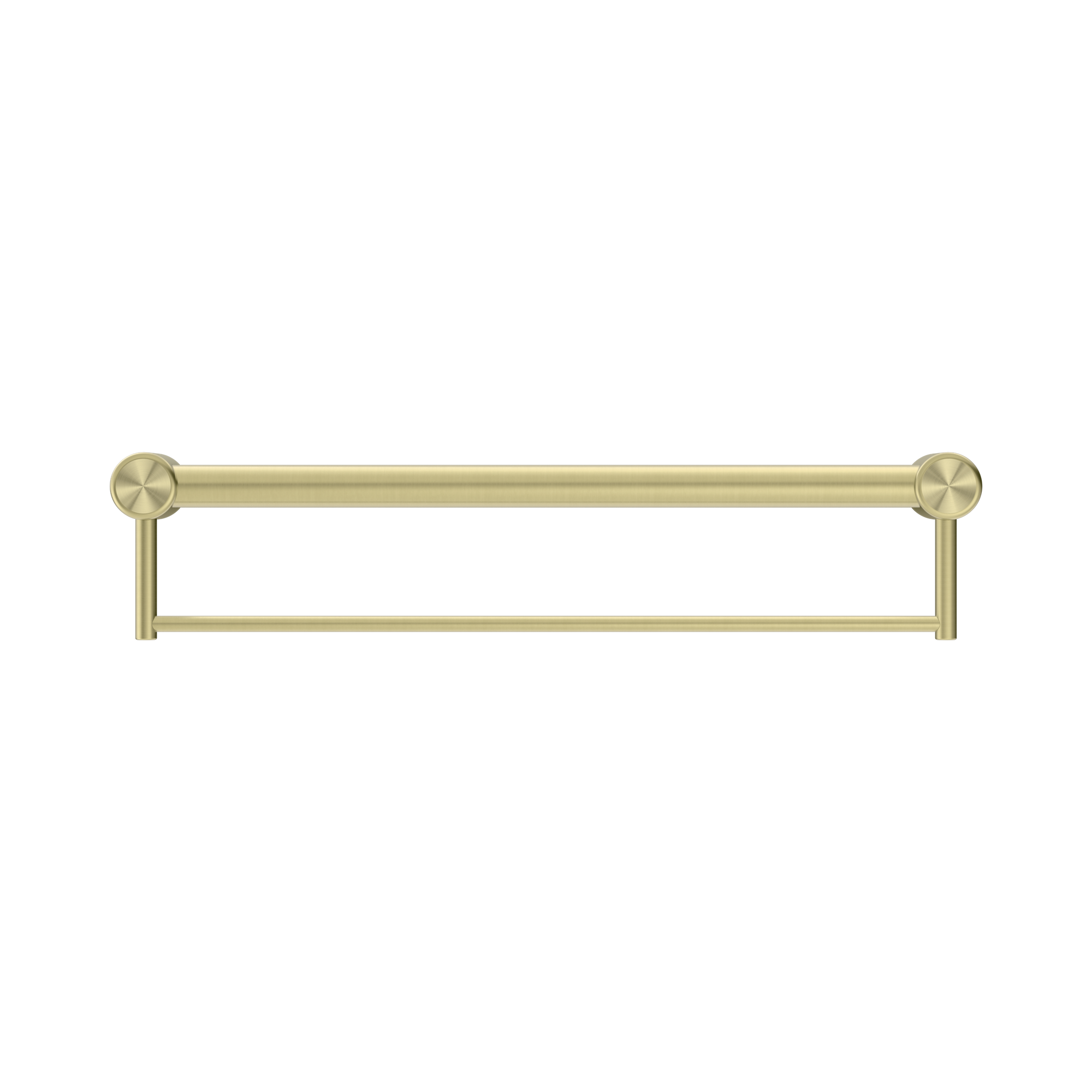 Nero Mecca Care 32mm Grab Rail With Towel Holder 600mm, Brushed Gold