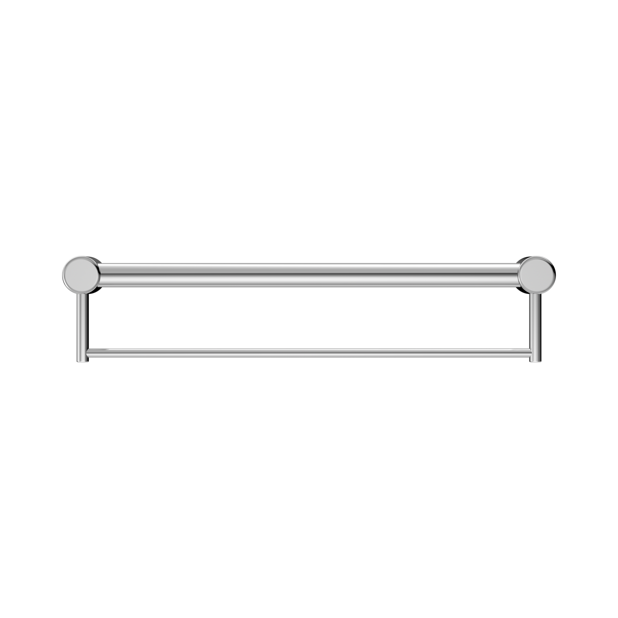 Nero Mecca Care 32mm Grab Rail With Towel Holder 600mm, Chrome