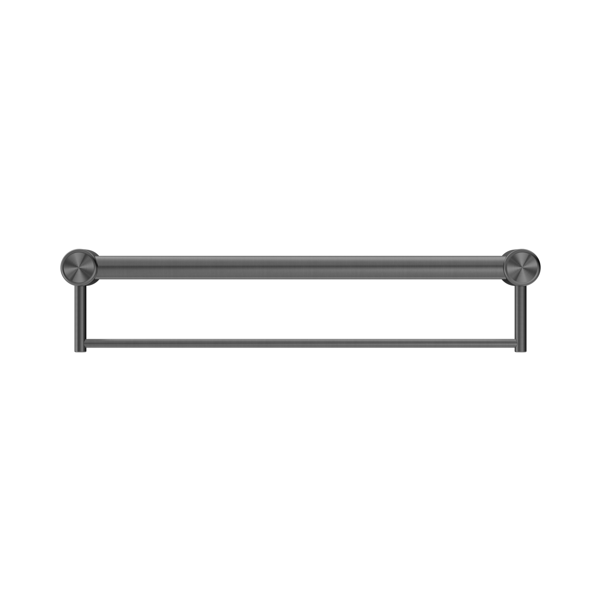 Nero Mecca Care 32mm Grab Rail With Towel Holder 600mm, Gun Metal