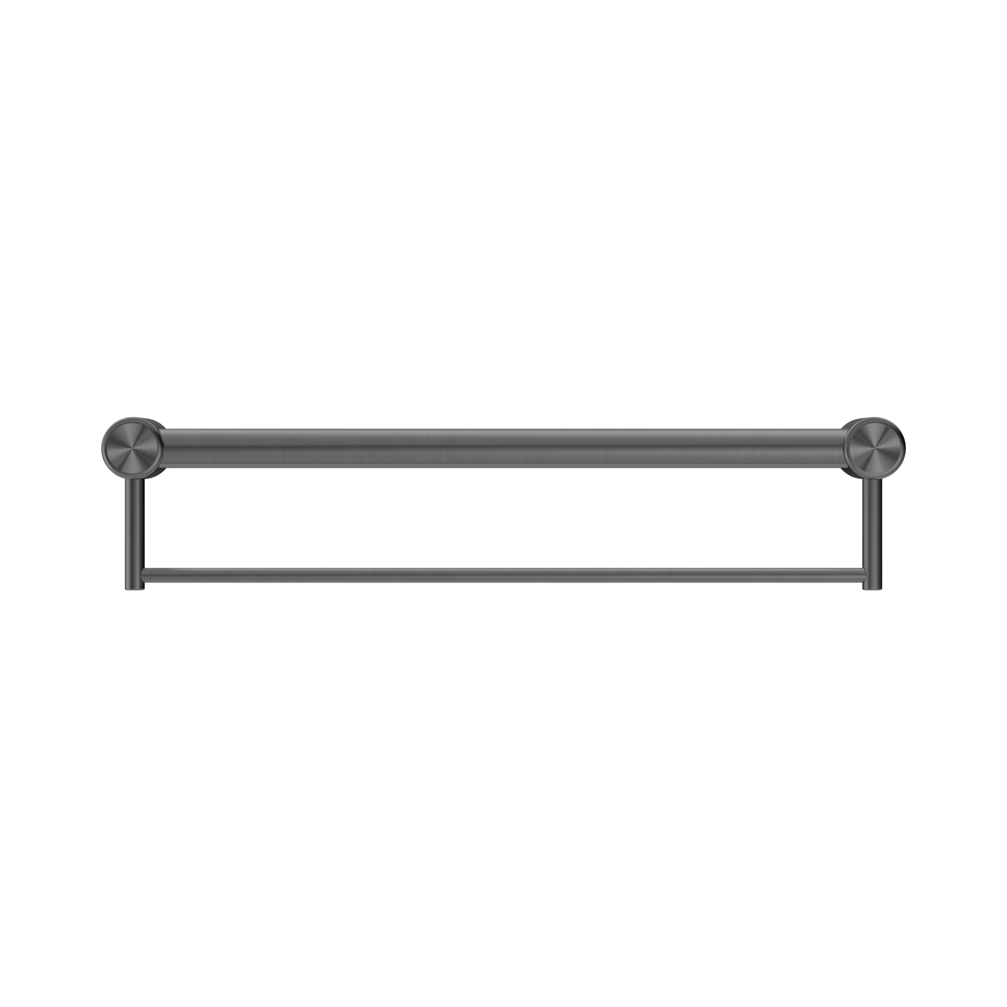 Nero Mecca Care 32mm Grab Rail With Towel Holder 600mm, Gun Metal