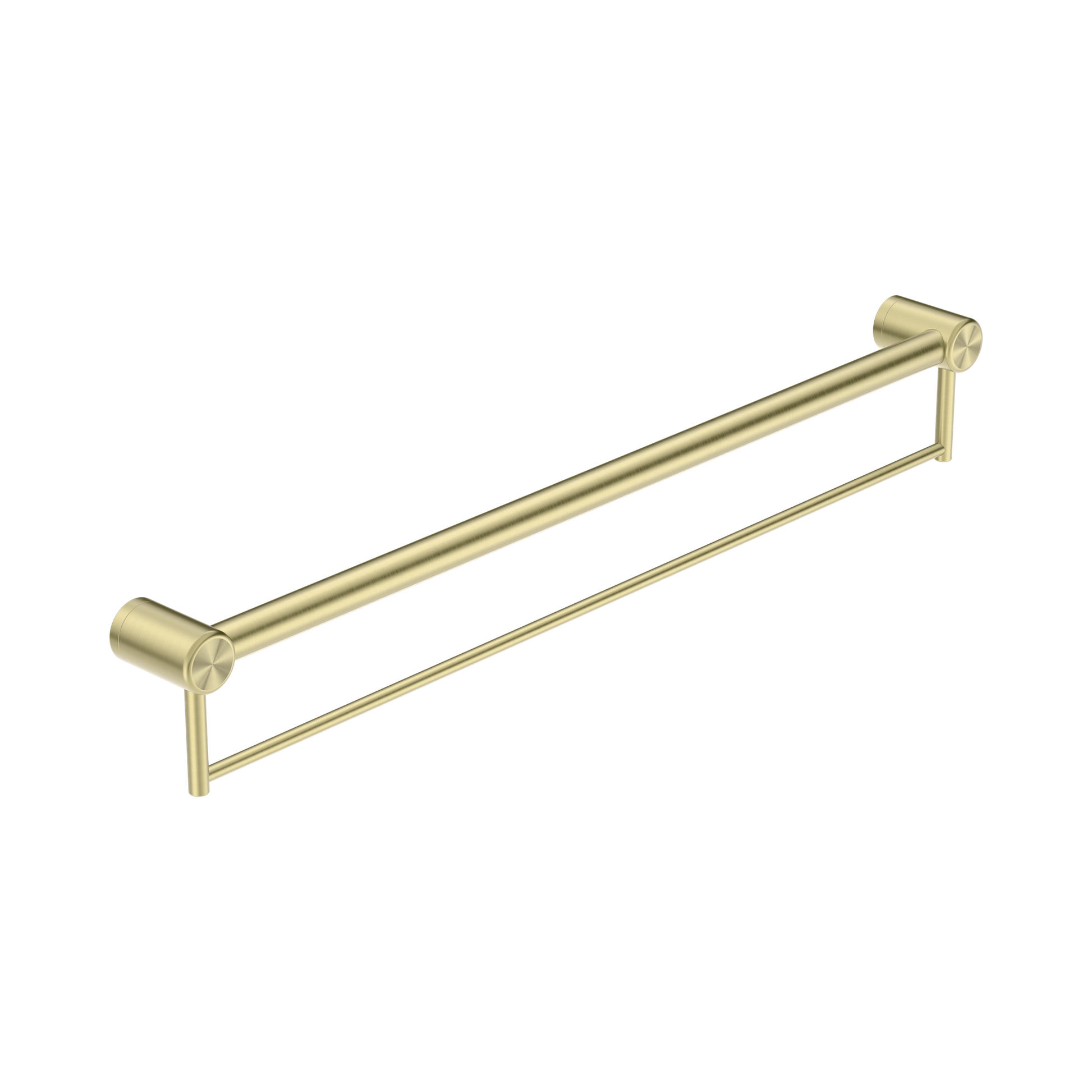 Nero Mecca Care 32mm Grab Rail With Towel Holder 900mm, Brushed Gold