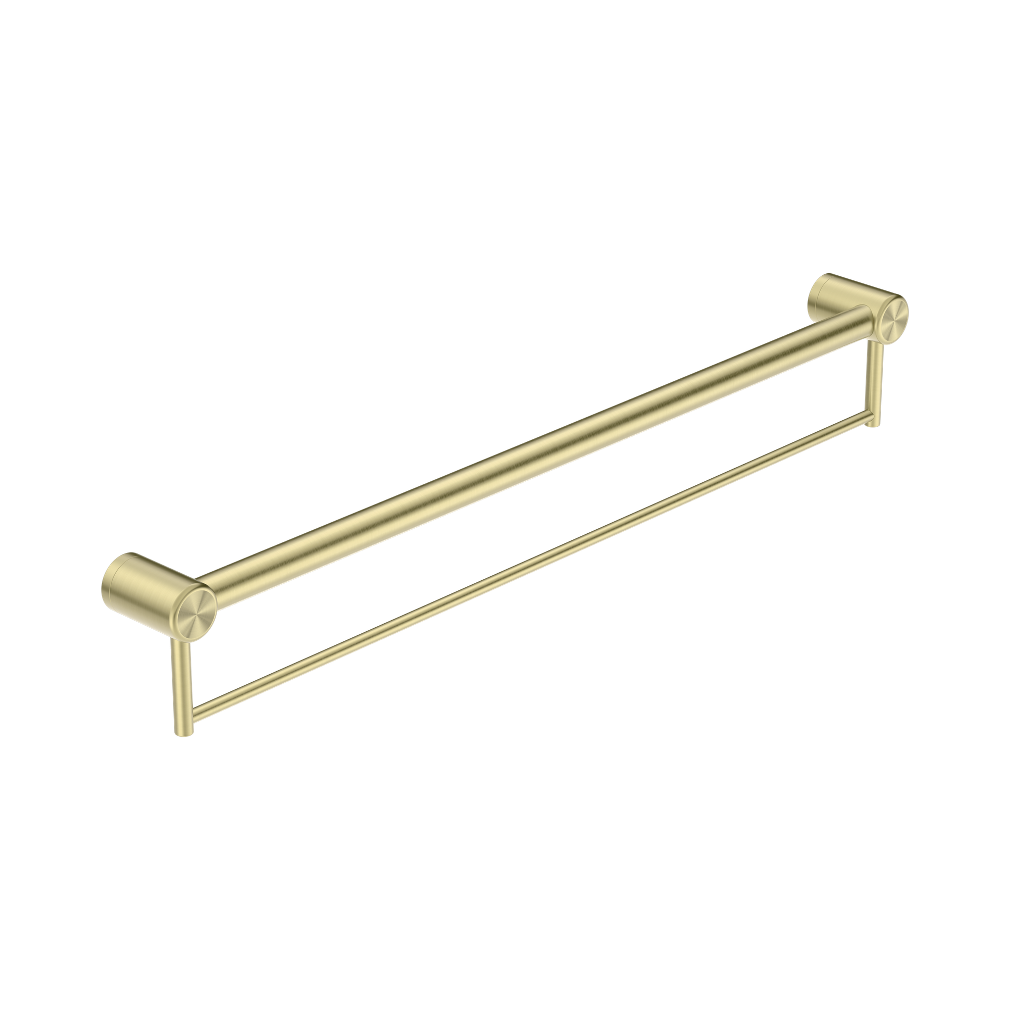 Nero Mecca Care 32mm Grab Rail With Towel Holder 900mm, Brushed Gold