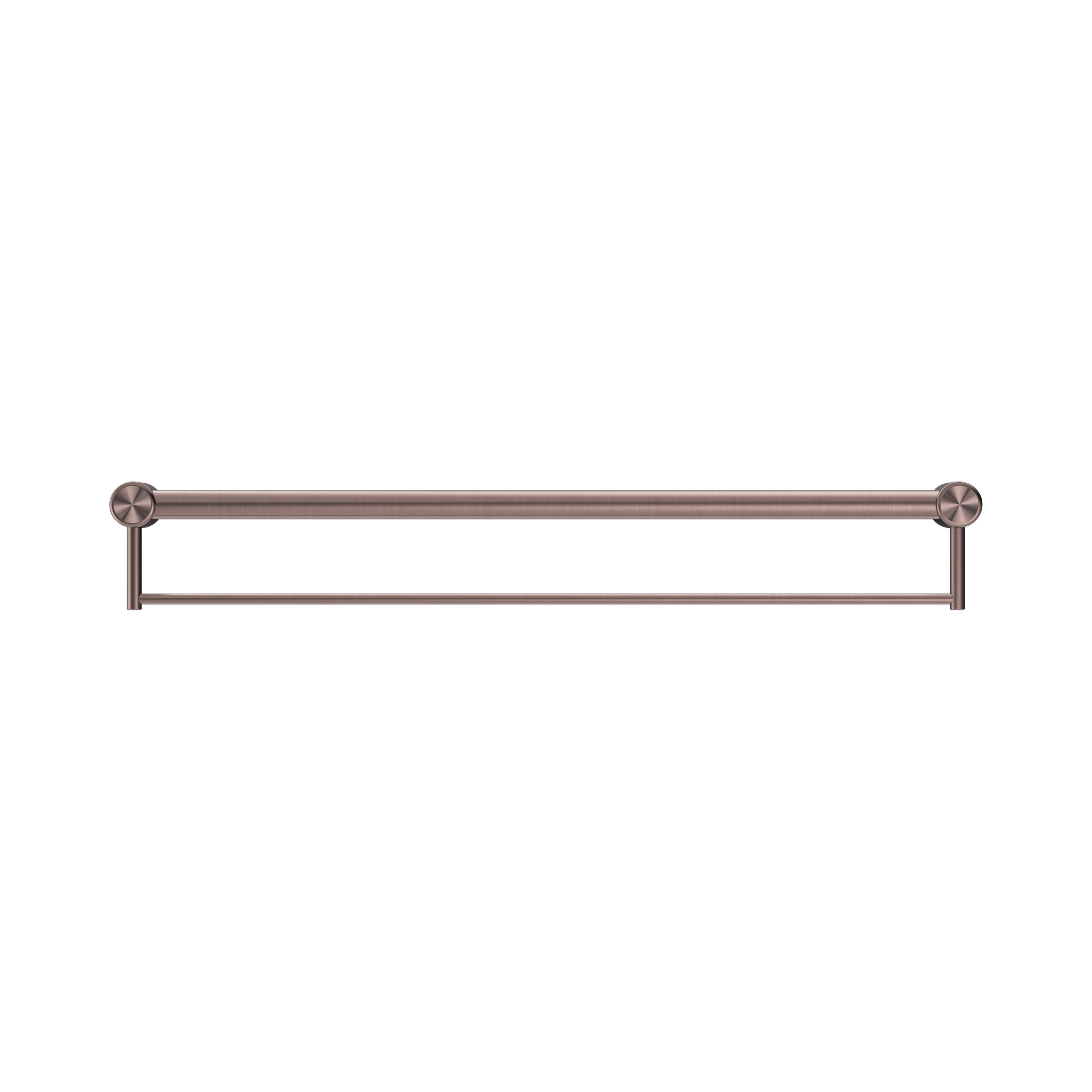 Nero Mecca Care 32mm Grab Rail With Towel Holder 900mm, Brushed Bronze