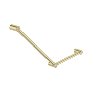 Nero Mecca Care 32mm Ambulant Toilet Grab Rail 45 Degree 750X450mm, Brushed Gold