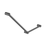Nero Mecca Care 32mm Ambulant Toilet Grab Rail 45 Degree 750X450mm, Gun Metal