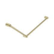 Nero Mecca Care 32mm DDA Accessible Toilet Grab Rail Set 45 Degree 750X900mm, Brushed Gold