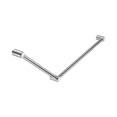 Nero Mecca Care 32mm DDA Accessible Toilet Grab Rail Set 45 Degree 750X900mm, Chrome