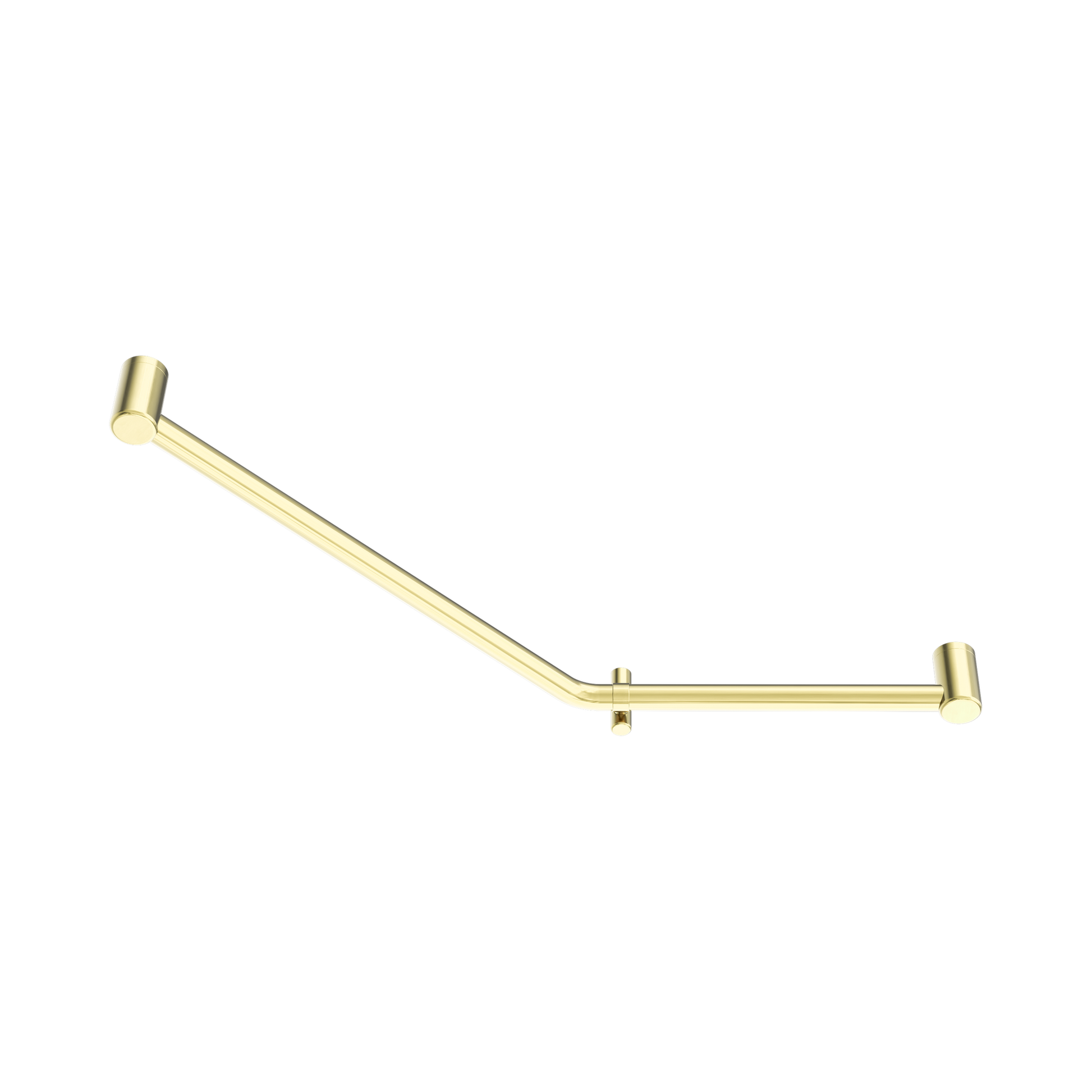 Nero Mecca Care 32mm Ambulant 45 Degree Bent Tube Grab Rail 450X650mm, Brushed Gold