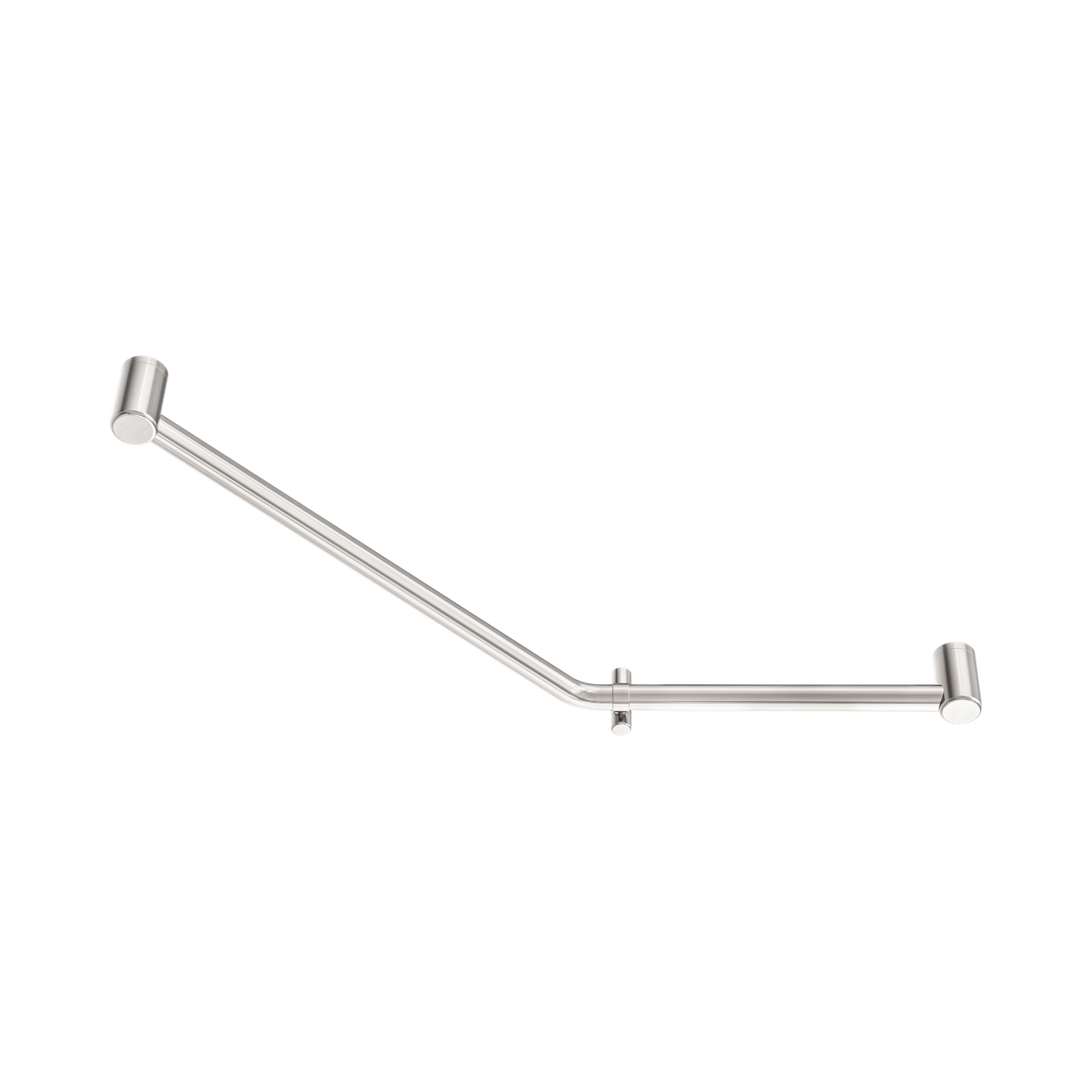 Nero Mecca Care 32mm Ambulant 45 Degree Bent Tube Grab Rail 450X650mm, Brushed Nickel