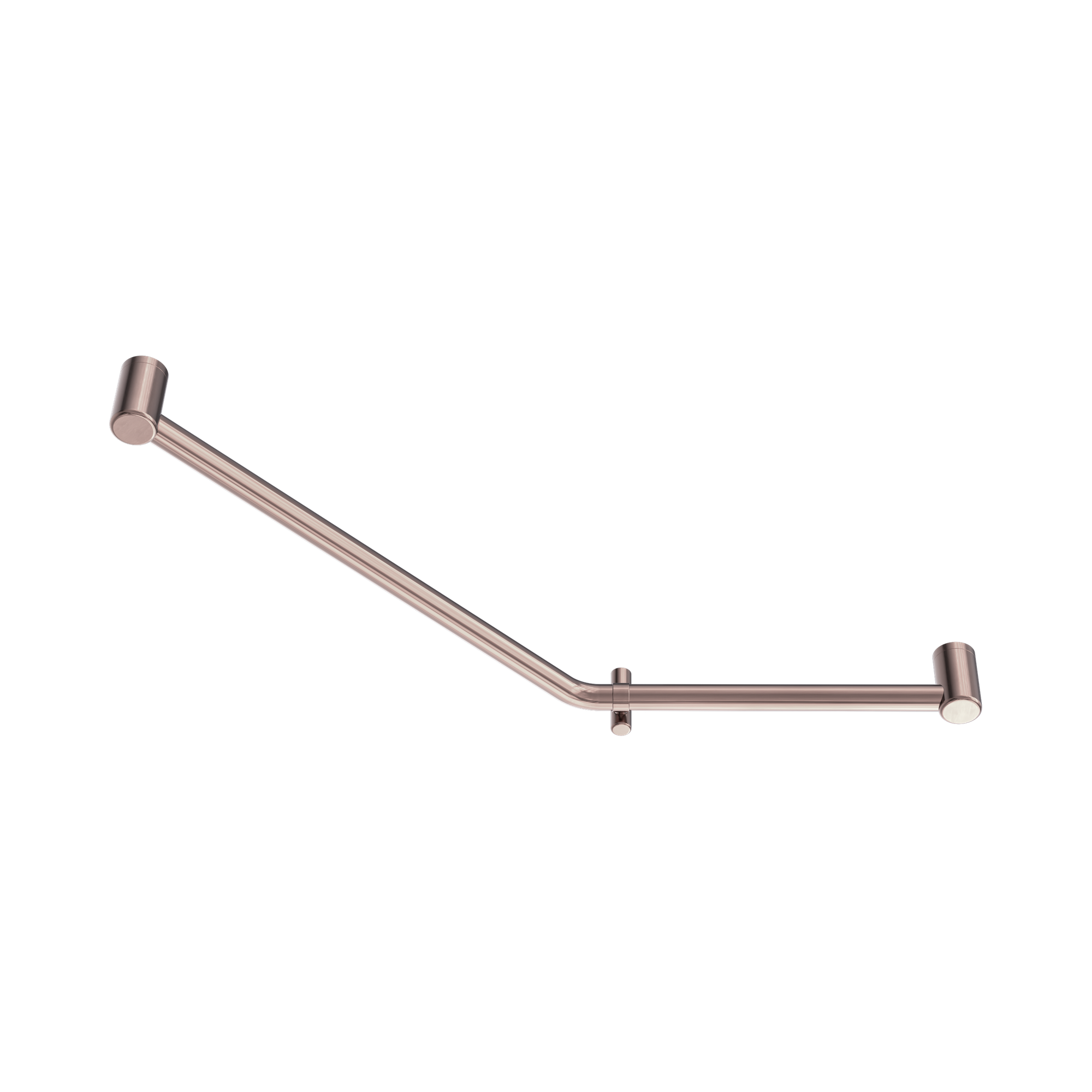 Nero Mecca Care 32mm Ambulant 45 Degree Bent Tube Grab Rail 450X650mm, Brushed Bronze