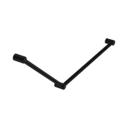 Nero Mecca Care 32mm DDA Accessible Toilet Grab Rail Set 45 Degree 750X900mm, Matte Black