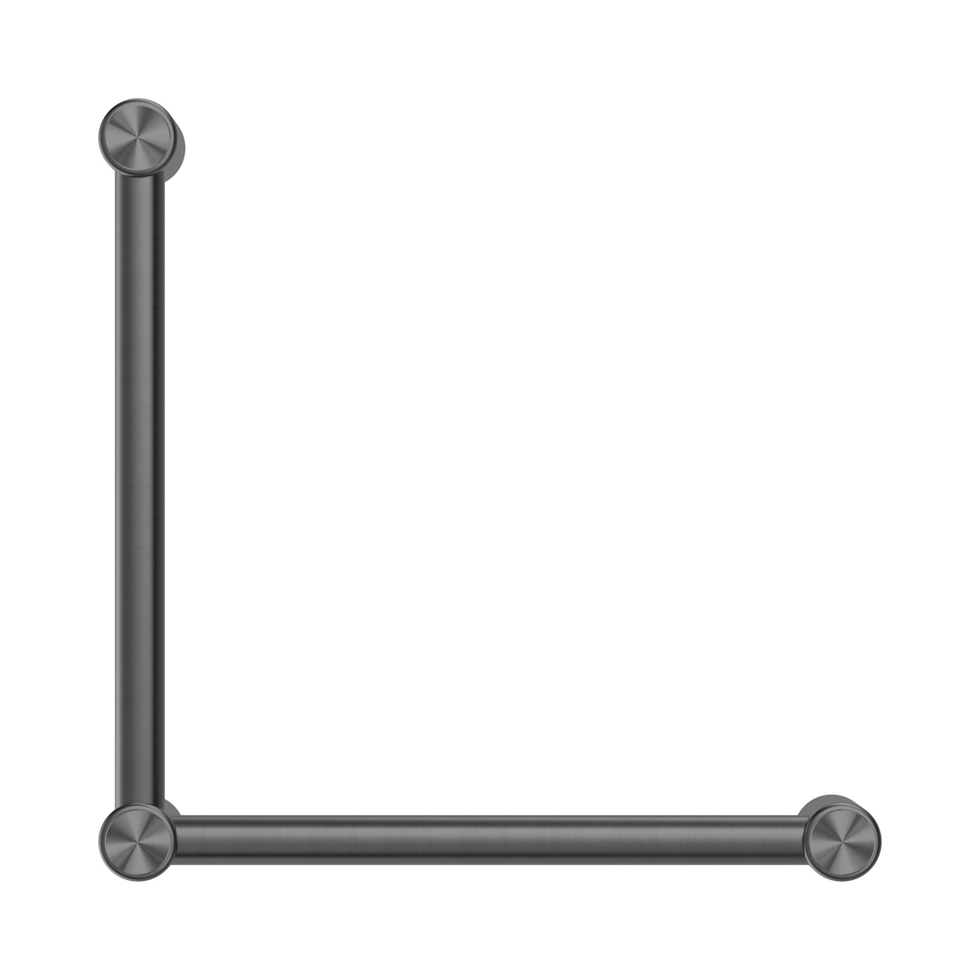 Nero Mecca Care 32mm Ambulant Toilet Grab Rail 90 Degree 450X450mm, Gun Metal