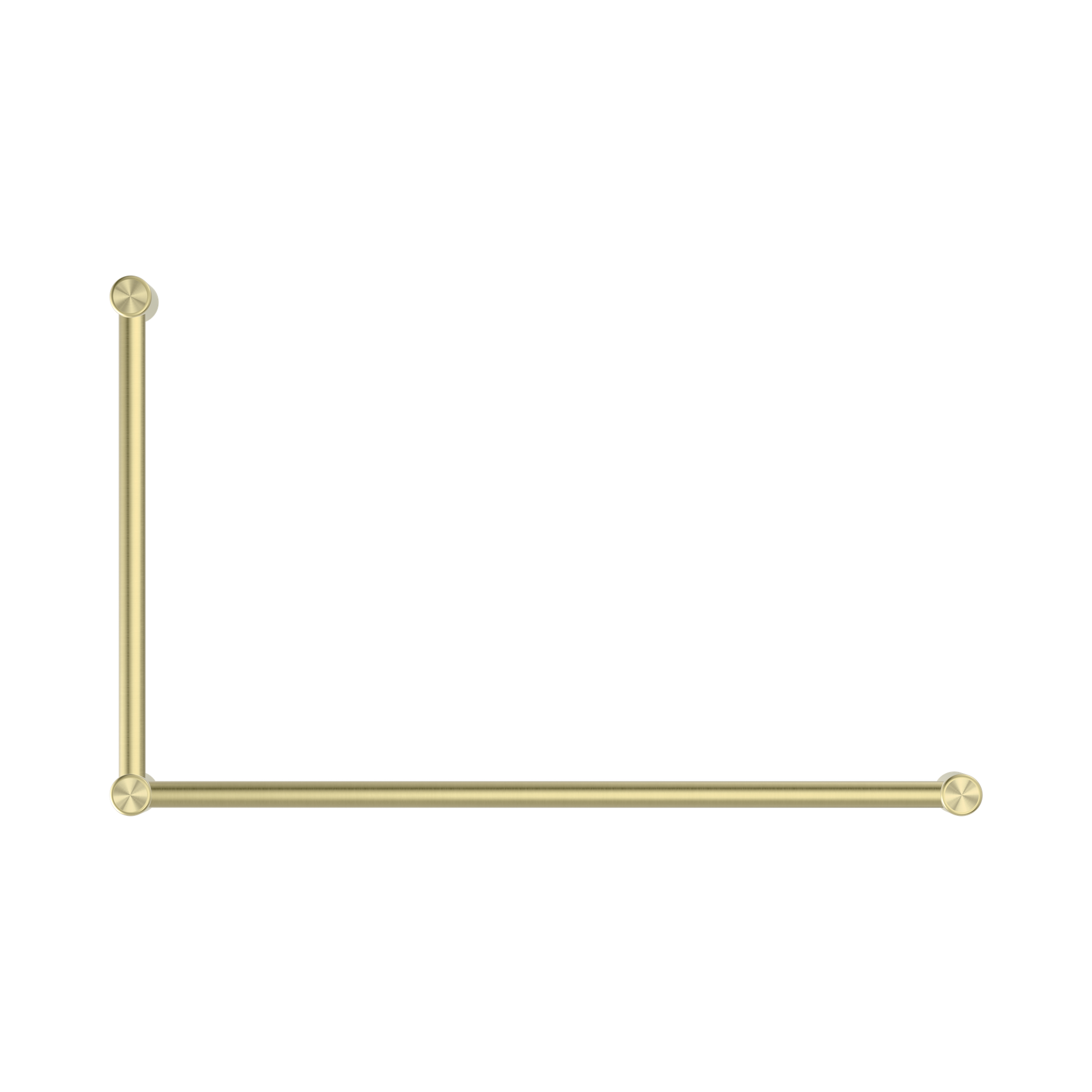 Nero Mecca Care 32mm DDA Accessible Toilet Grab Rail Set 90 Degree 600X1000mm, Brushed Gold