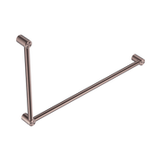Nero Mecca Care 32mm DDA Accessible Toilet Grab Rail Set 90 Degree 600X1000mm, Brushed Bronze