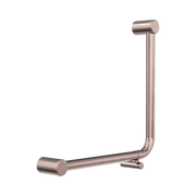 Nero Mecca Care 32mm Ambulant 90 Degree Bent Tube Grab Rail 450X450mm, Brushed Bronze