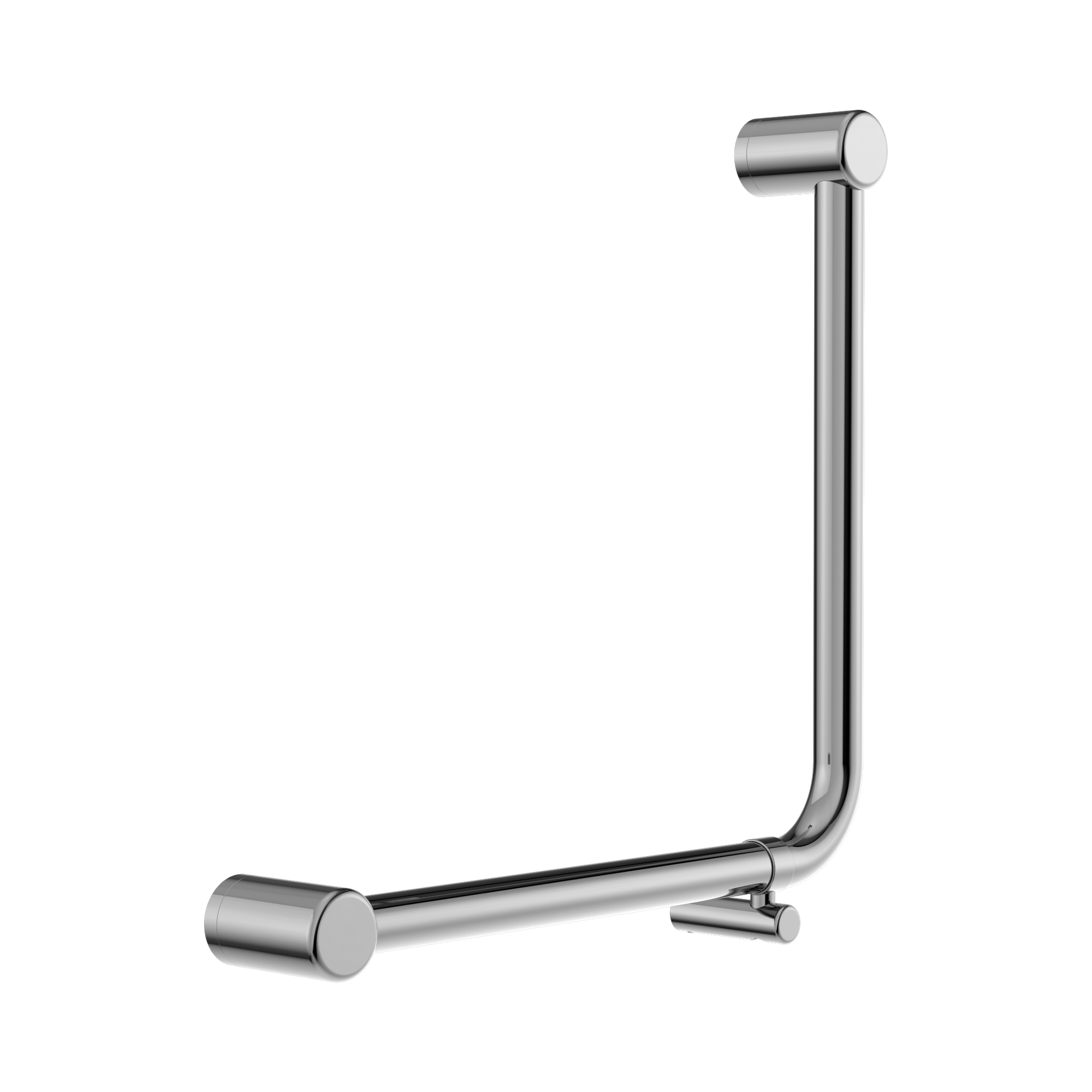 Nero Mecca Care 32mm Ambulant 90 Degree Bent Tube Grab Rail 450X450mm, Chrome