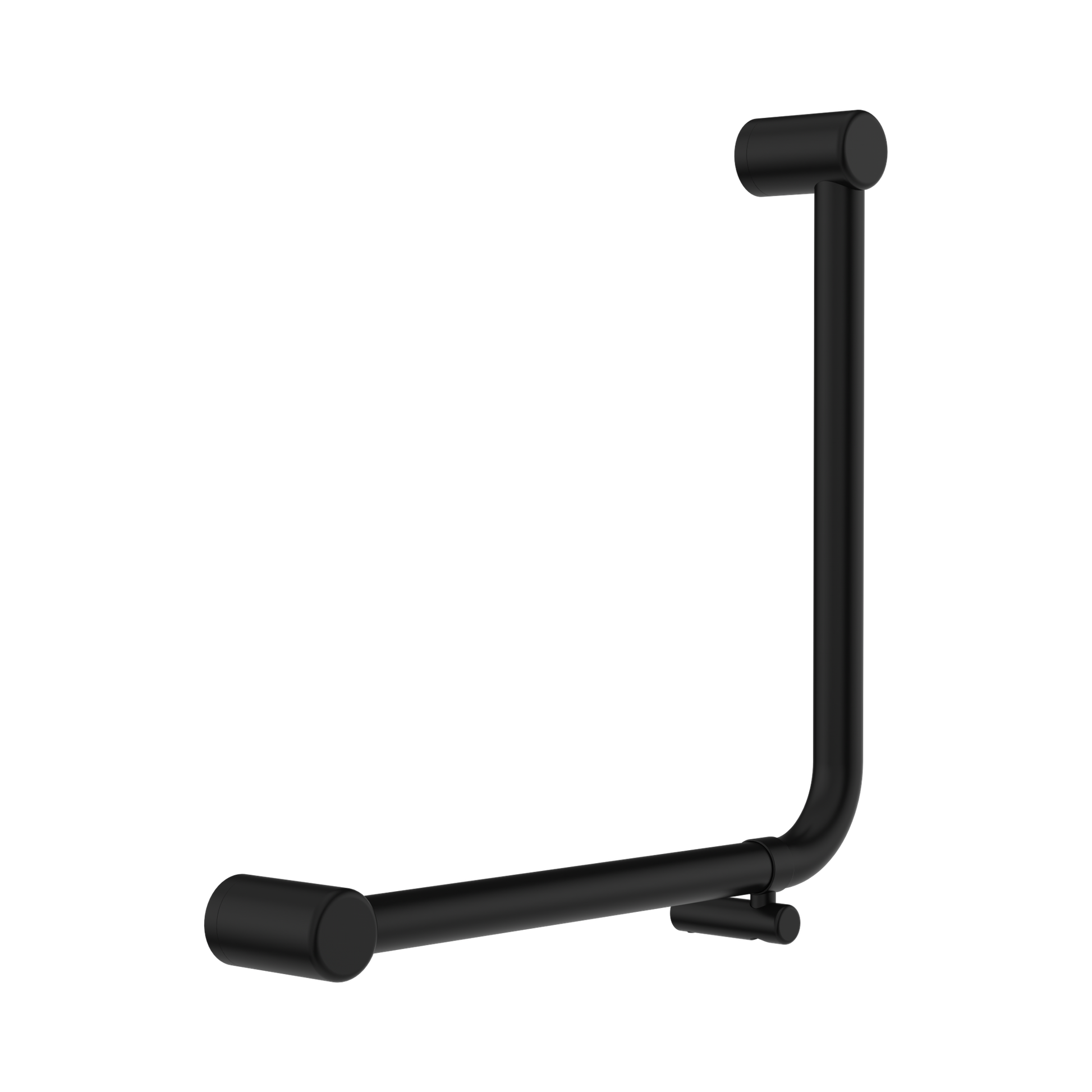 Nero Mecca Care 32mm Ambulant 90 Degree Bent Tube Grab Rail 450X450mm, Matte Black