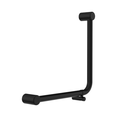 Nero Mecca Care 32mm Ambulant 90 Degree Bent Tube Grab Rail 450X450mm, Matte Black