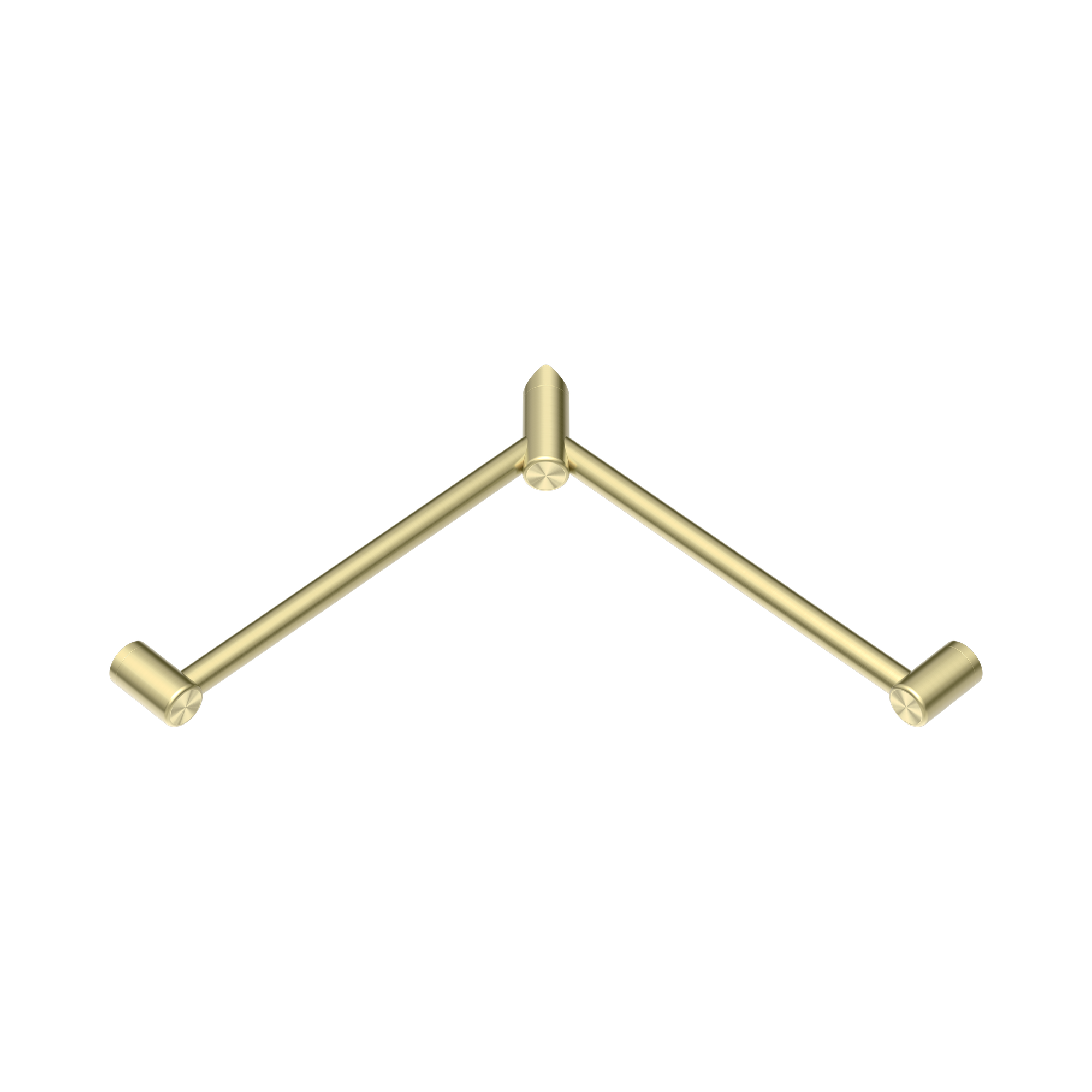 Nero Mecca Care 32mm Wrap Around Corner Grab Rail 600X600mm, Brushed Gold