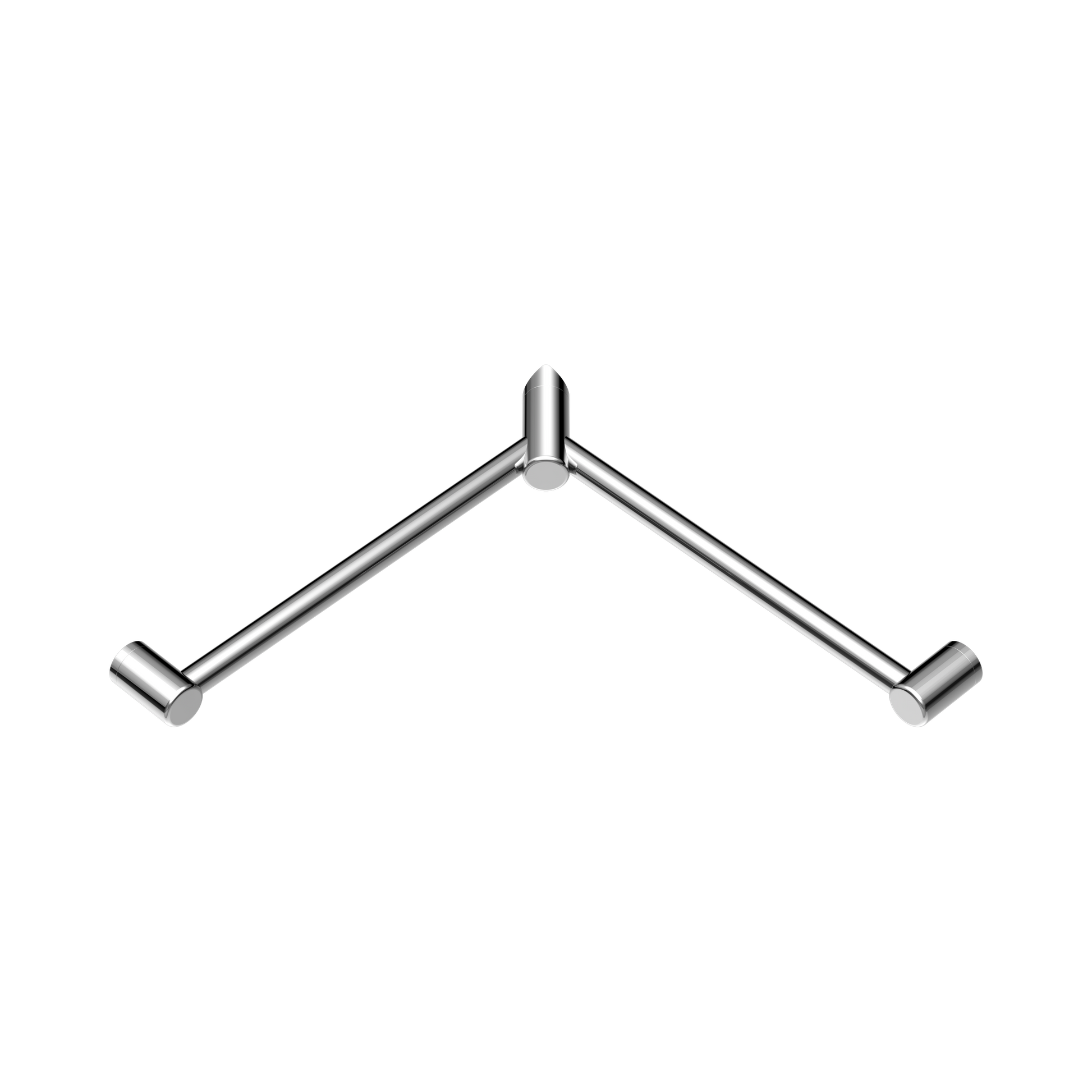 Nero Mecca Care 32mm Wrap Around Corner Grab Rail 600X600mm, Chrome