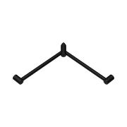 Nero Mecca Care 32mm Wrap Around Corner Grab Rail 600X600mm, Matte Black