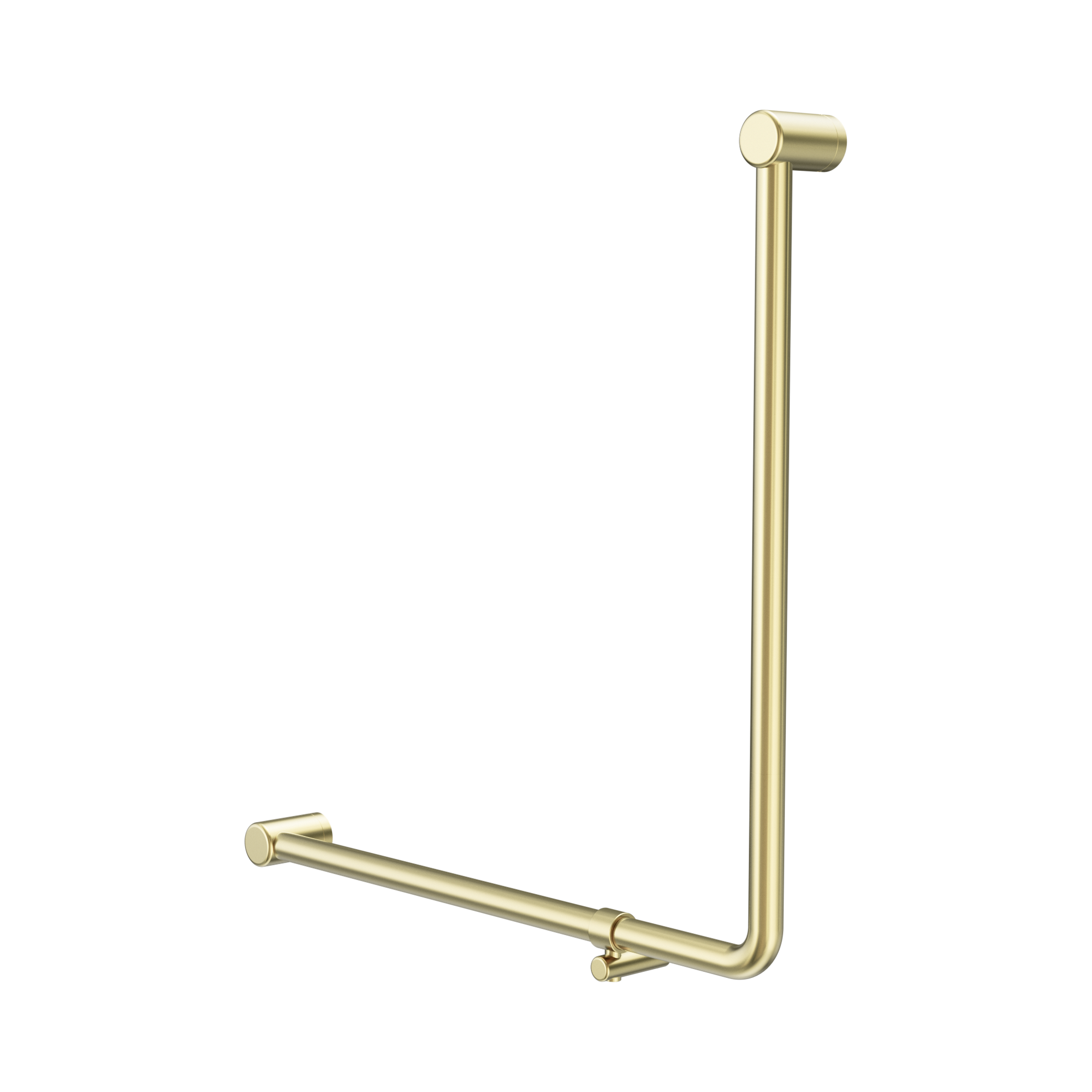 Nero Mecca Care 32mm 90 Degree NZ4121 Accessible Toilet Grab Rail 750X750mm, Brushed Gold