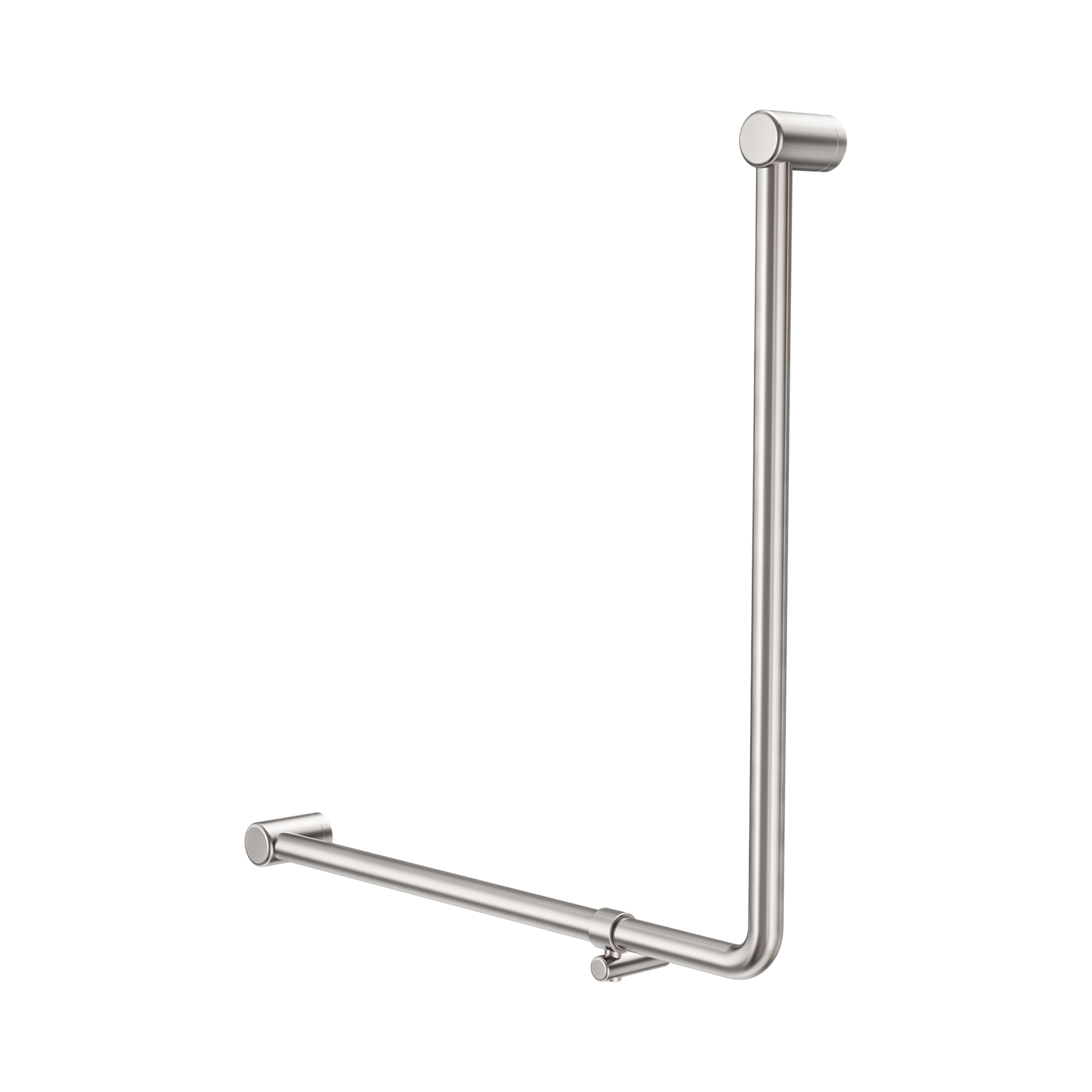 Nero Mecca Care 32mm 90 Degree NZ4121 Accessible Toilet Grab Rail 750X750mm, Brushed Nickel