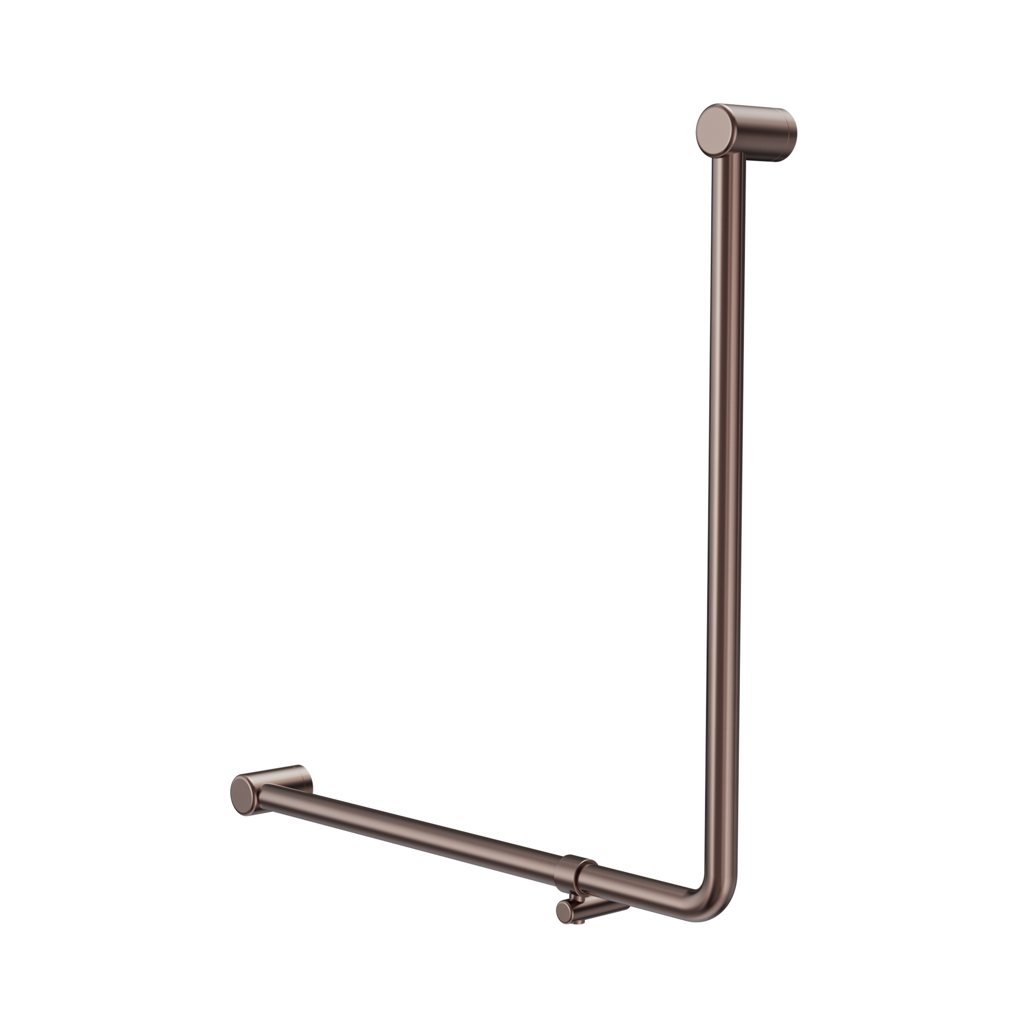 Nero Mecca Care 32mm 90 Degree NZ4121 Accessible Toilet Grab Rail 750X750mm, Brushed Bronze
