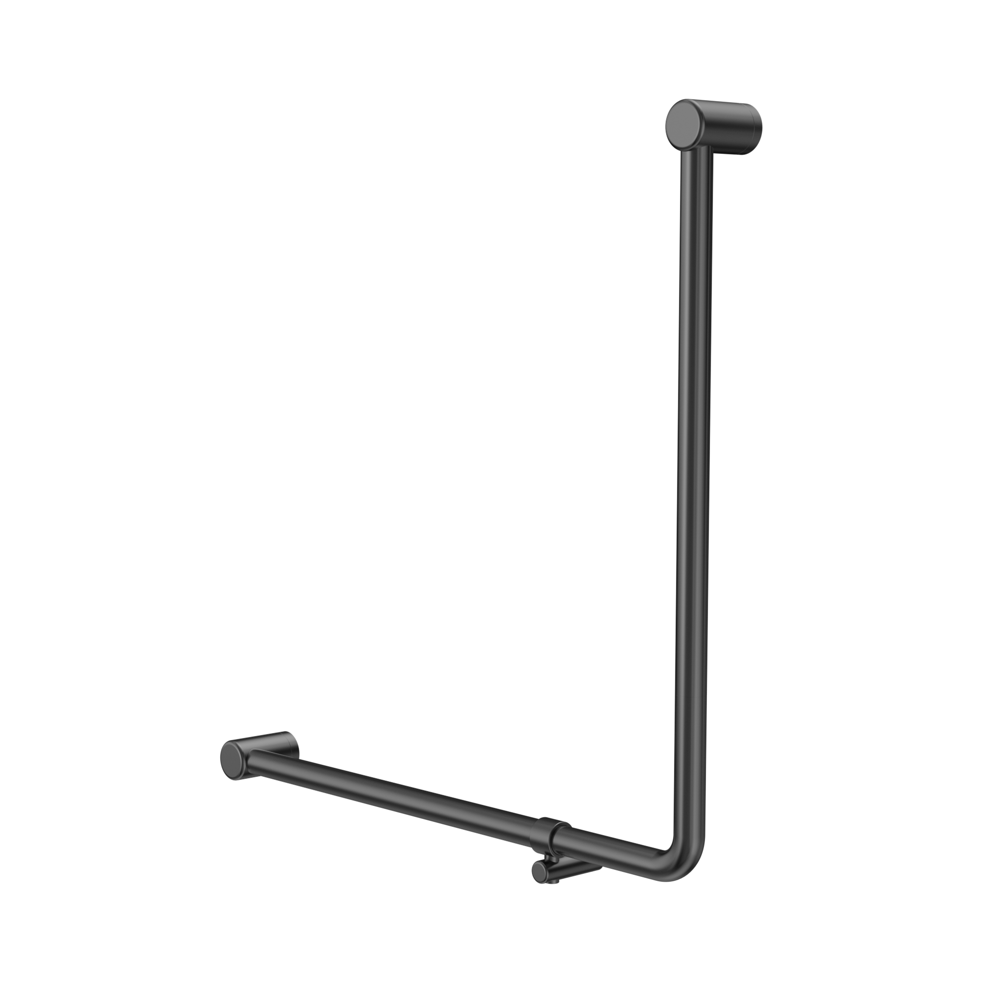 Nero Mecca Care 32mm 90 Degree NZ4121 Accessible Toilet Grab Rail 750X750mm, Gun Metal