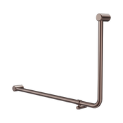 Nero Mecca Care 32mm DDA Accessible Toilet 90 Degree Bent Tube Grab Rail 600X1000mm, Brushed Bronze