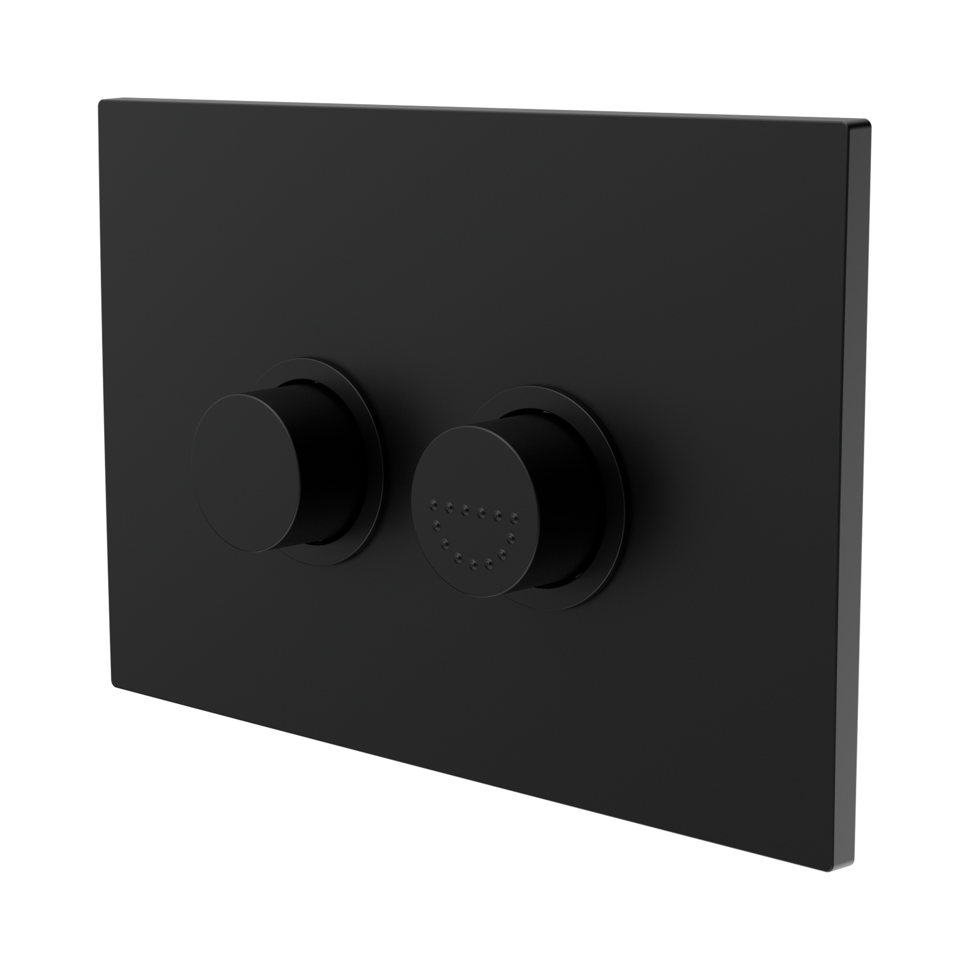 Nero Mecca Care Raised Disabled Care Pneumatic Flush Buttons Plate DDA Accessible Toilet Compliant, Matte Black