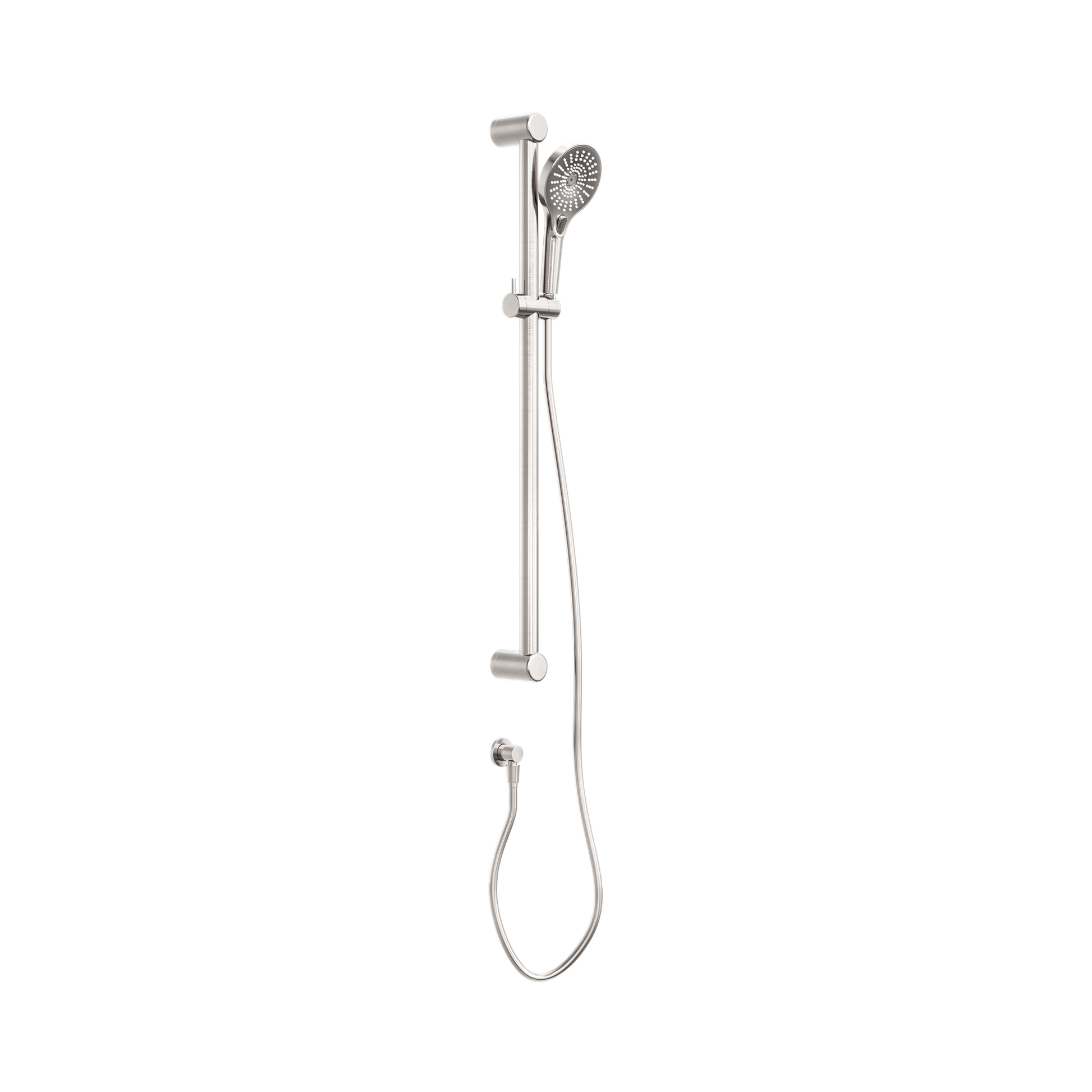 Nero Mecca Care 32mm Grab Rail And Adjustable Shower Rail Set 900mm, Brushed Nickel
