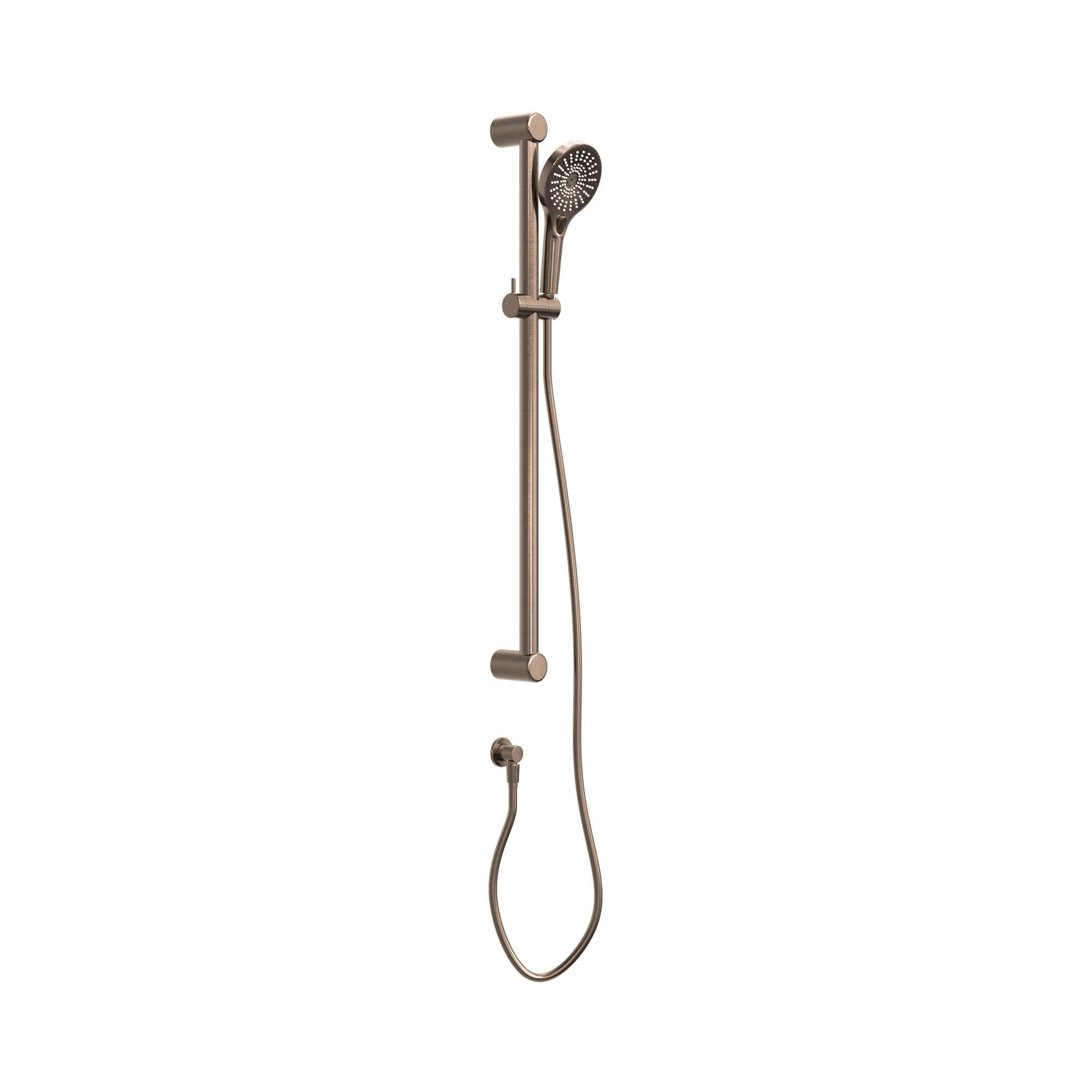 Nero Mecca Care 32mm Grab Rail And Adjustable Shower Rail Set 900mm, Brushed Bronze