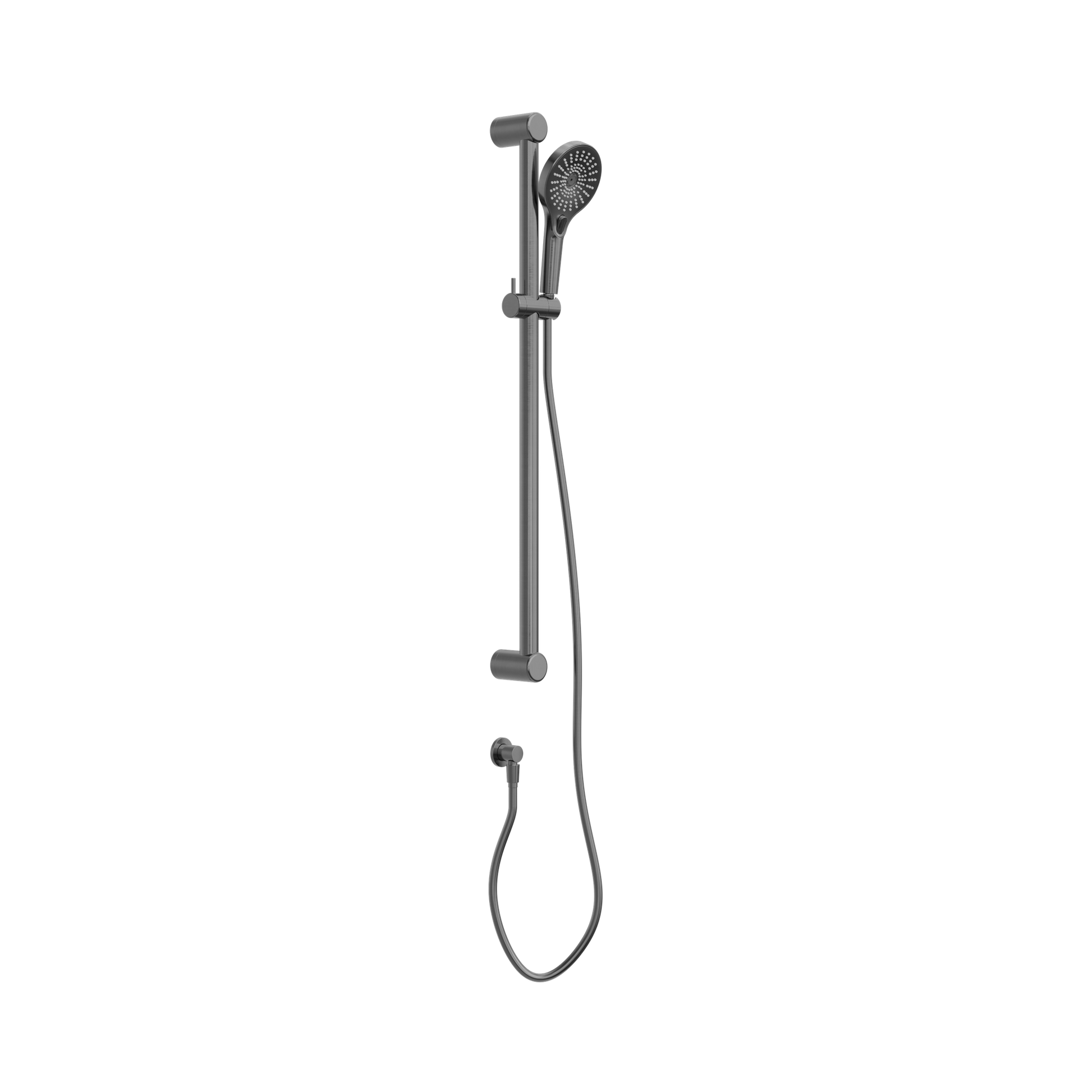 Nero Mecca Care 32mm Grab Rail And Adjustable Shower Rail Set 900mm, Gun Metal