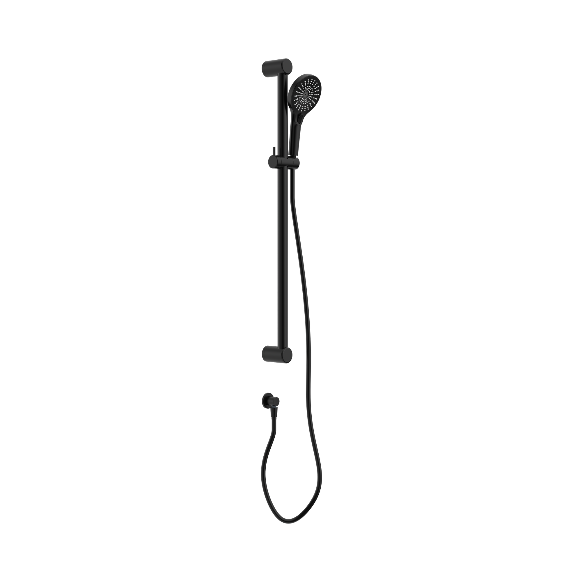 Nero Mecca Care 32mm Grab Rail And Adjustable Shower Rail Set 900mm, Matte Black